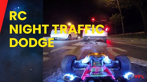 RC Car Dives into Real Traffic at Night!