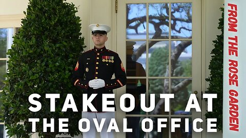 Oval Office Stakeout for Biden's Child Care speech.