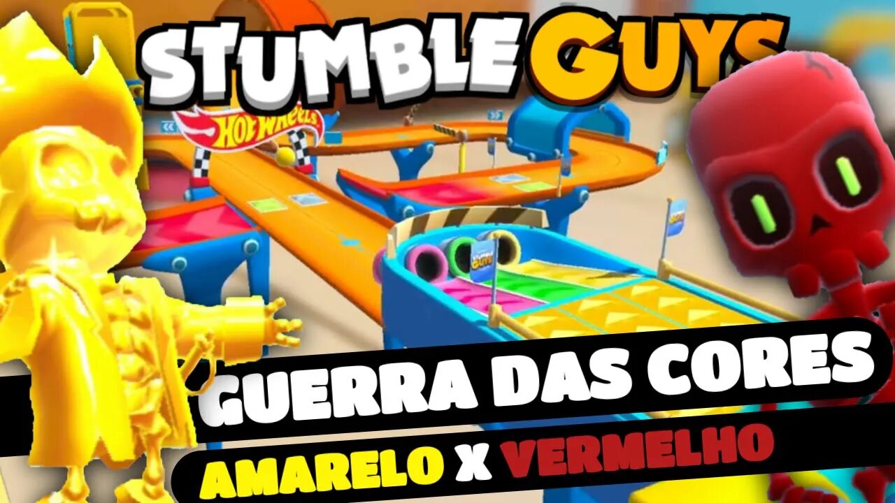 #stumbleguys GUERRA DAS CORES AMARELO X VERMELHO