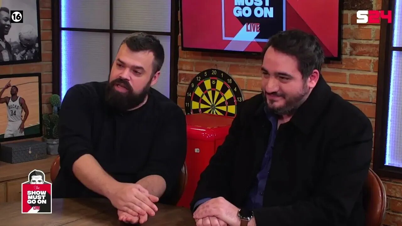 Οι Βασίλης "TheRock7" Βολτής & Αντώνης "TonyB" Μπαλαδήμας στον Παντελή Διαμαντόπουλο στο Sport 24