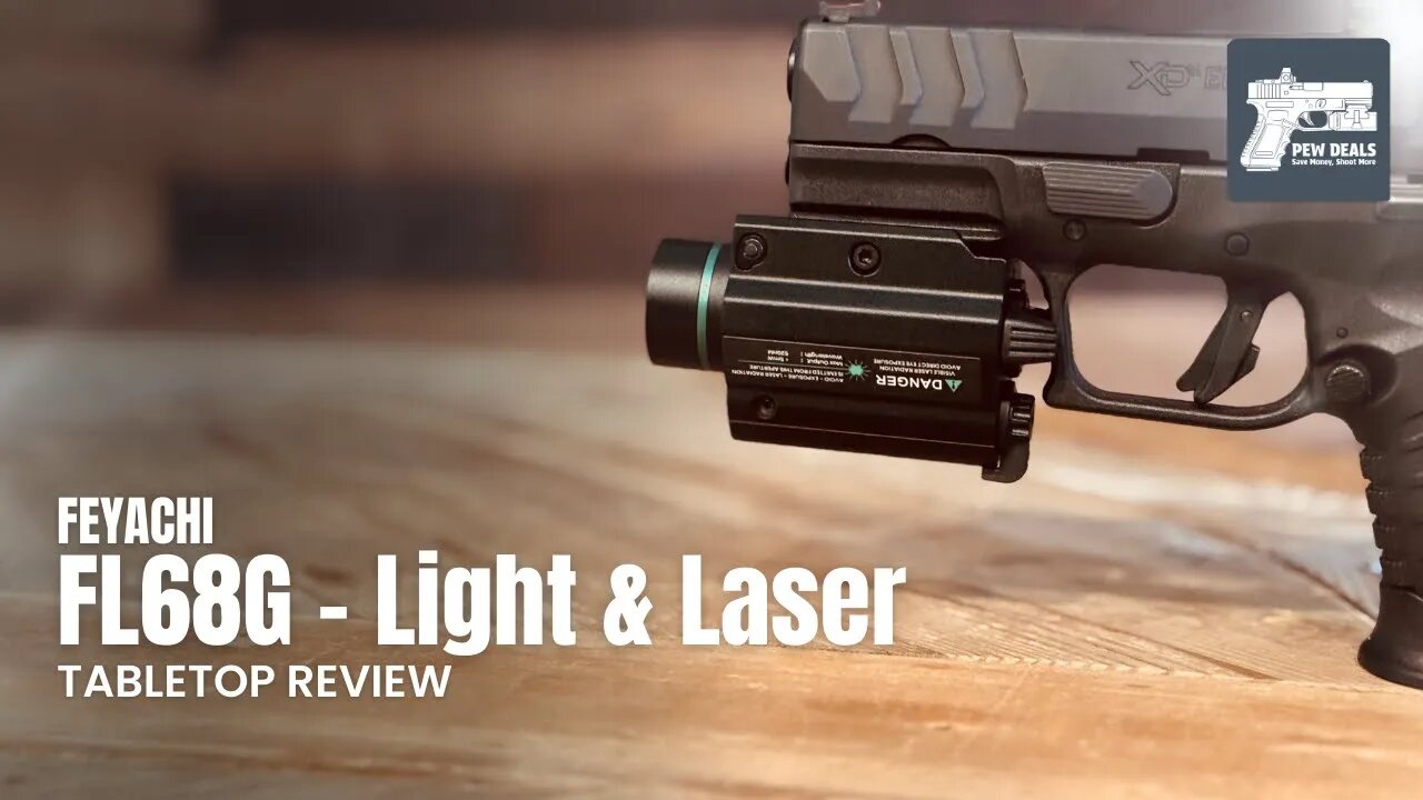 Feyachi FL68G Unboxing & Review. Best Budget Pistol Light Under $50? #pistolight #feyachi #airsoft