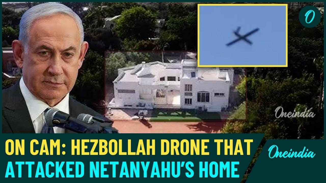 Hezbollah Drone Hovers To Kill Netanyahu; Fools Israeli Defence Mid-Air In Jaw-Dropping Video