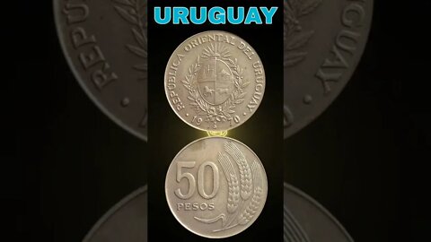 Uruguay 50 Pesos 1970.#shorts #coinnotesz