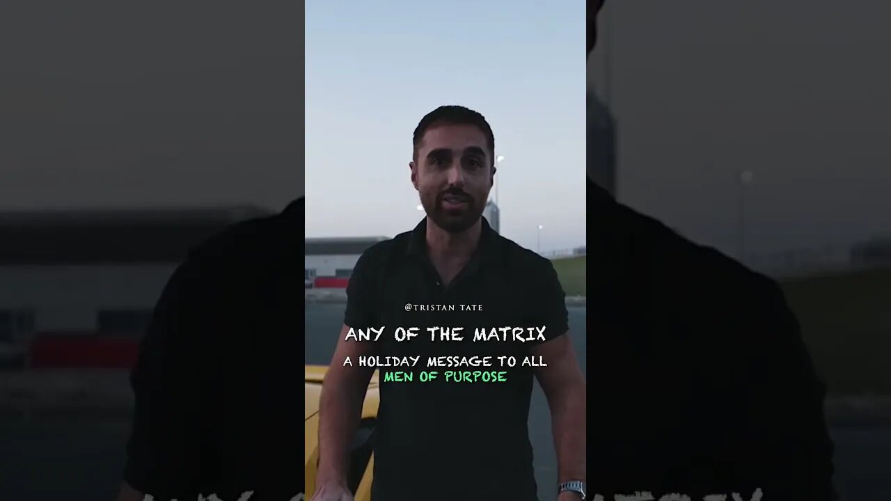 Tristan Tate A Holiday Message To All Men Of Purpose #Shorts