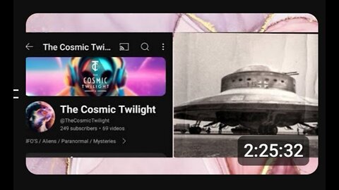 Special Guest with talk on German Flying Saucers - The Cosmic Twilight - YouTube live