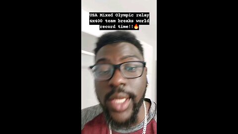 USA Mixed Olympic relay 4x400 team breaks world record time!!🔥