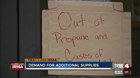 Supplies running dry across SWFL as hurricane prep begins