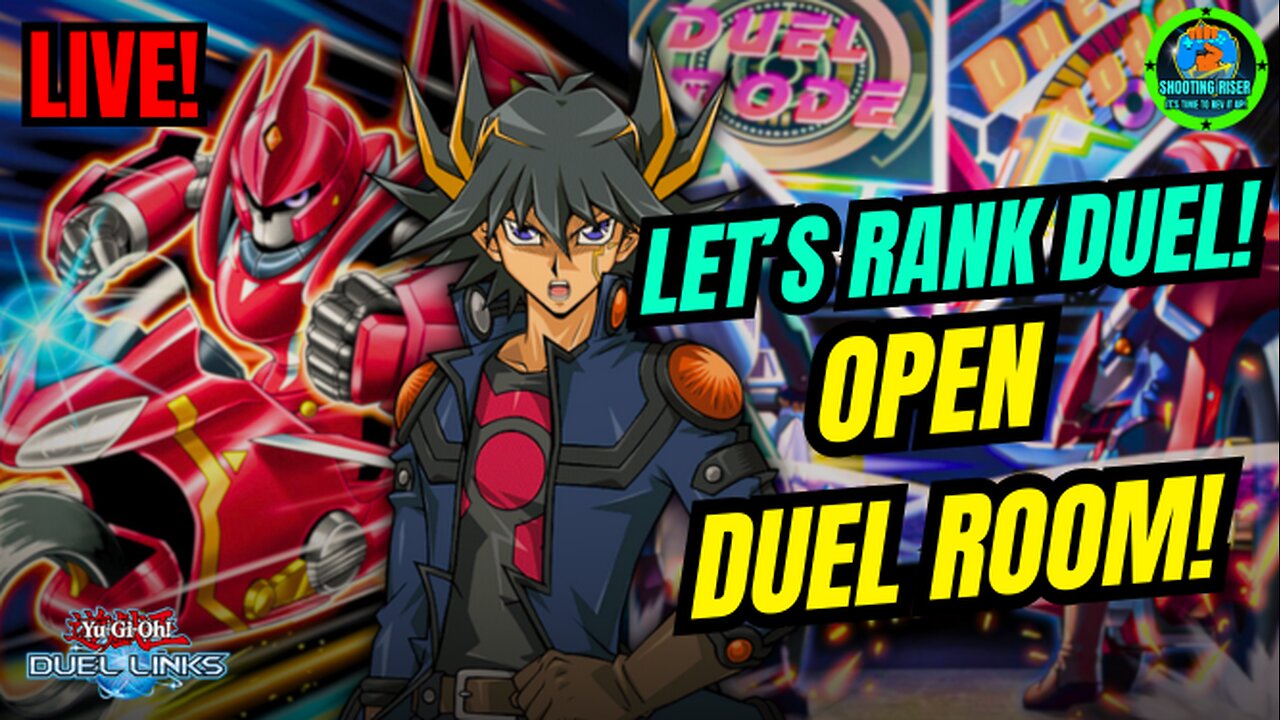 HOW FAR CAN I GET IN RANK DUELS? + OPEN DUEL ROOM! - Yu-Gi-Oh! Duel Links #live #yugioh #duellinks