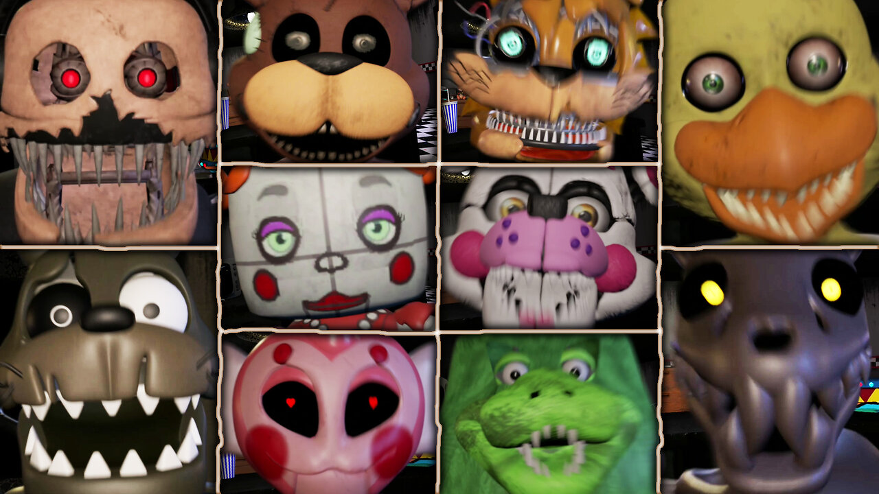 Fazbear Frights Custom Night: The Untold - All Jumpscares (DLC)