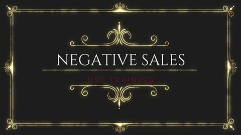 Negative Sales