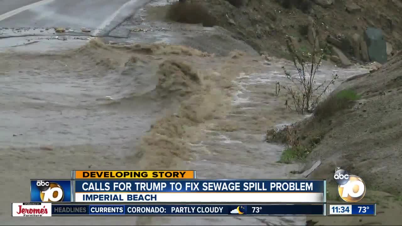 Imperial Beach mayor asks President Trump to help fix South Bay sewage crisis