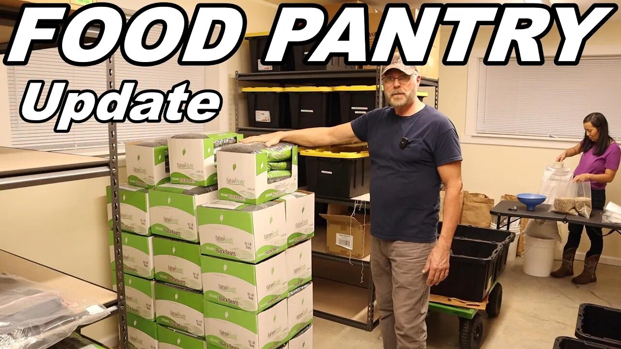 Rainwater Catchment Update And Food Storage Room Vacuum Sealing