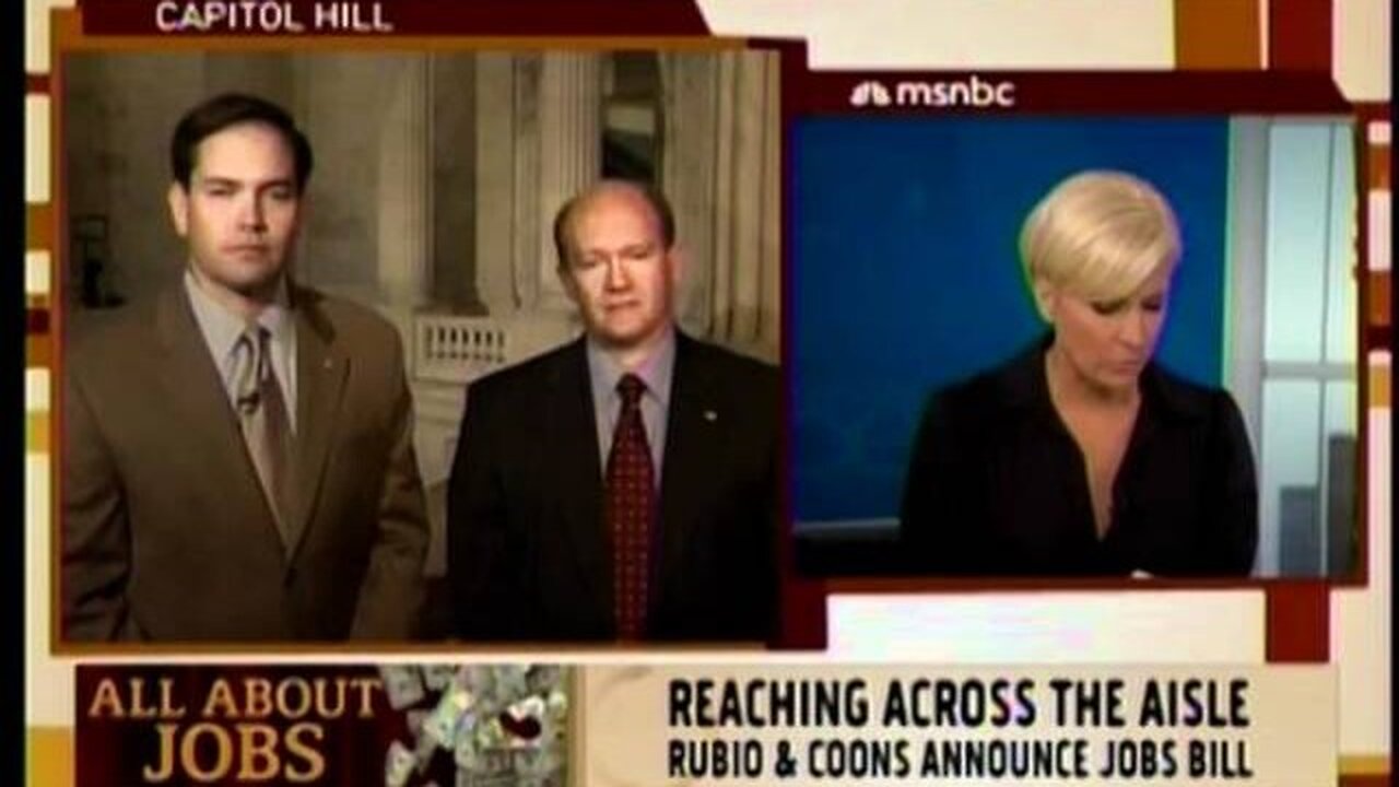 Senators Coons and Rubio Team up and Promote AGREE Act on Morning Joe