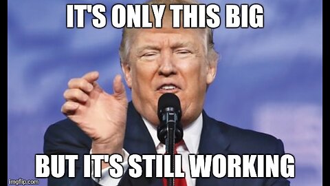 Trump is used to telling himself size doesn’t matter 🤭
