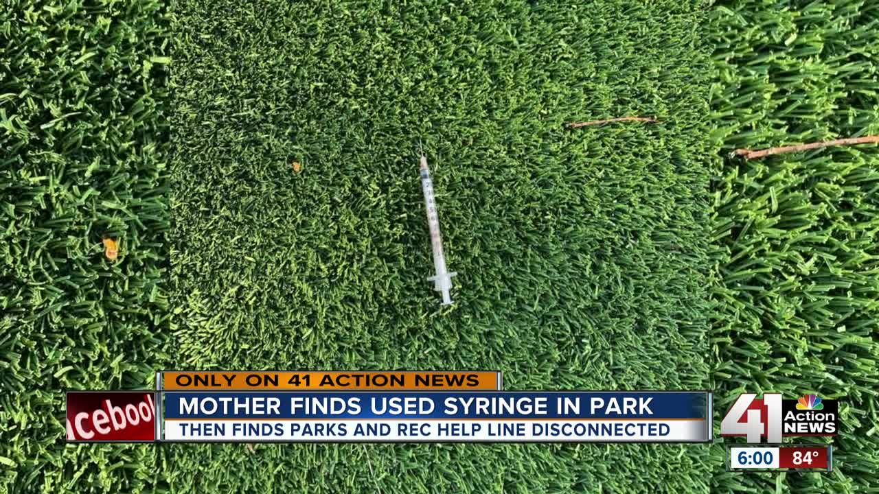 Mom, child discover syringe at Gillham Park playground