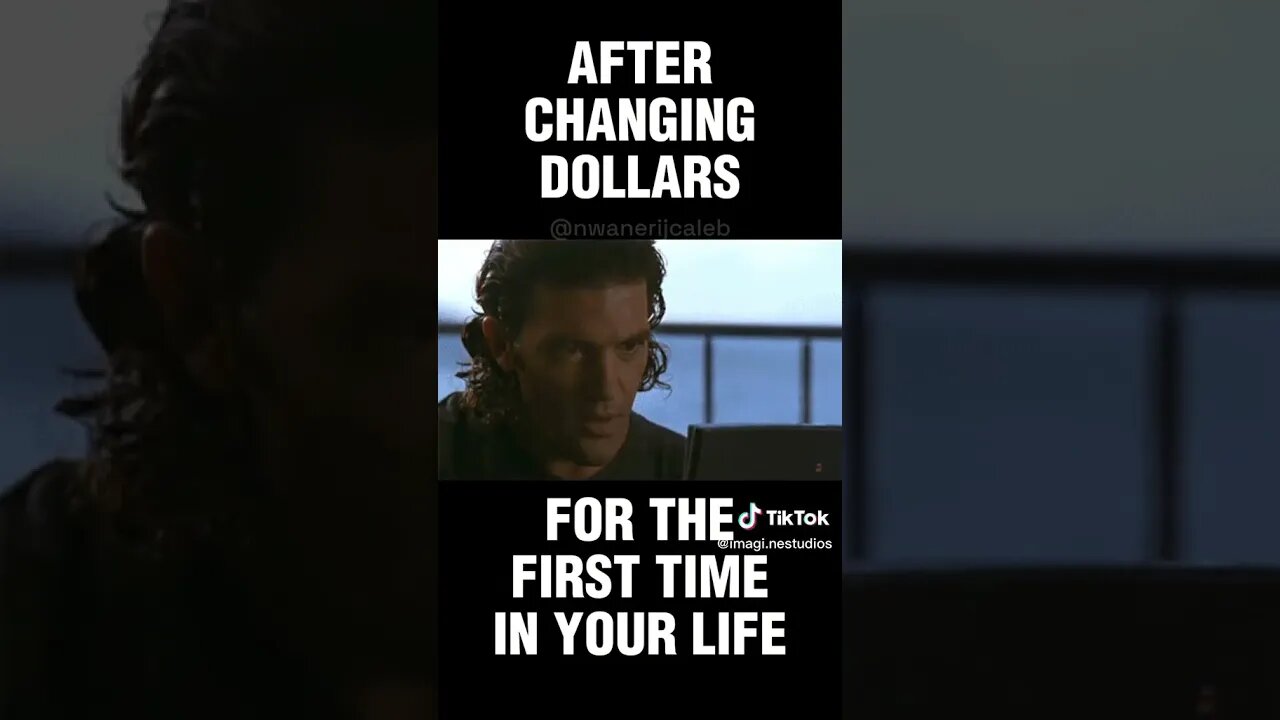 Changing dollar for the first time