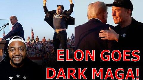 Liberal Media SEETHES Over Elon Musk GOING DARK MAGA At Trump's Return To Butler Rally!