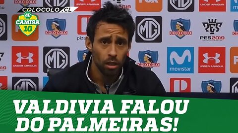 Tá com saudade? OLHA o que VALDIVIA falou do PALMEIRAS!