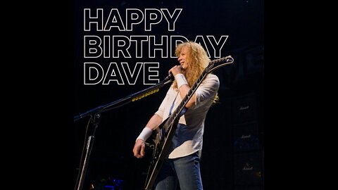 Happy Birthday Dave Mustaine - I GOT YOUR NEW CD, ""THE SICK, THE DYING AND THE DEAD"""