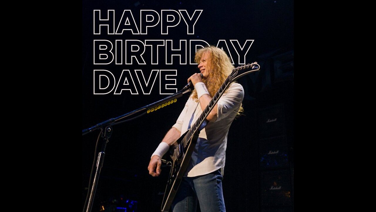 Happy Birthday Dave Mustaine - I GOT YOUR NEW CD, ""THE SICK, THE DYING AND THE DEAD"""