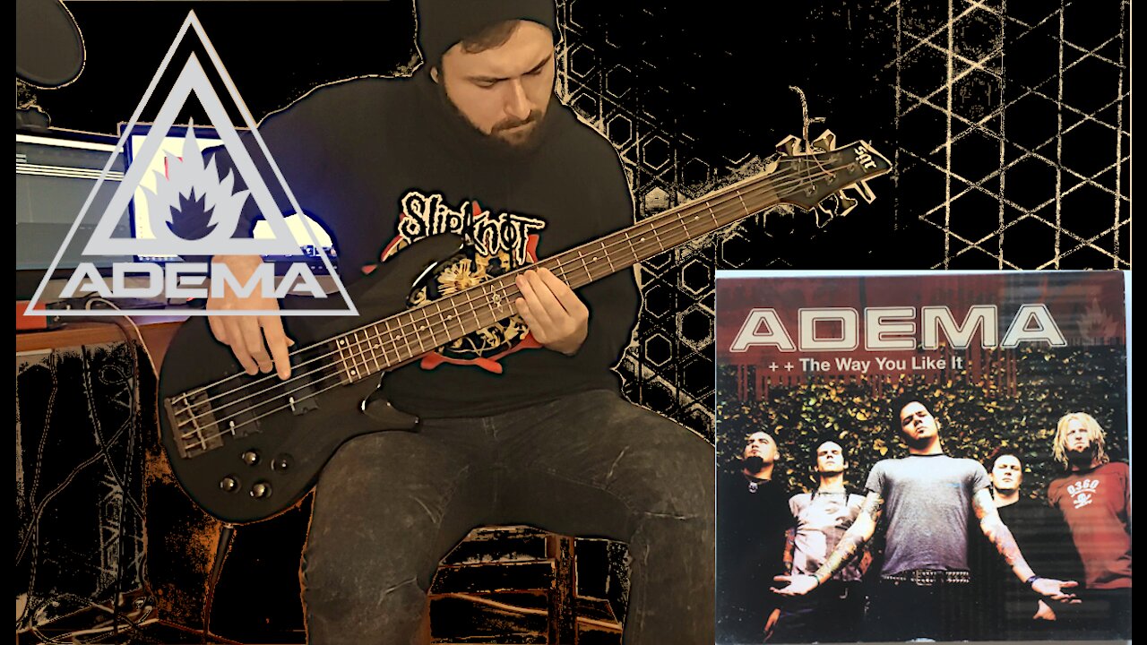 Adema - The Way You Like It Bass Cover (Tabs)