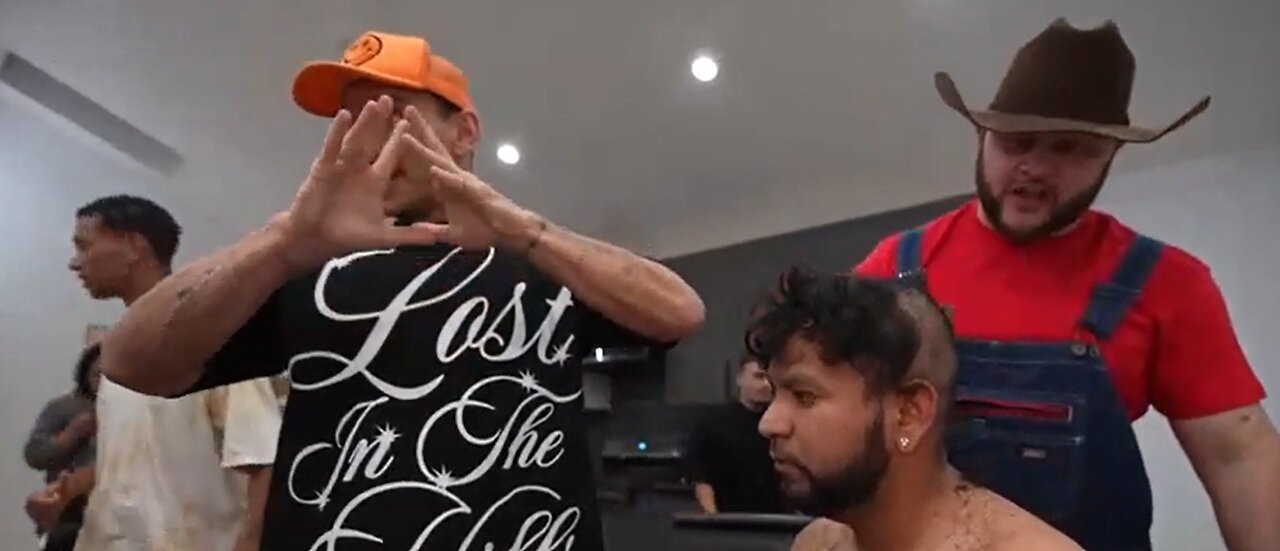IP2 Stories - Vitaly Humiliates Chomo Shaves Eyebrows! Puts Cardboard Box On Him