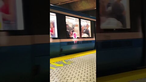 Up-close Montréal métro at Peel #viralvideo #montreal #shorts
