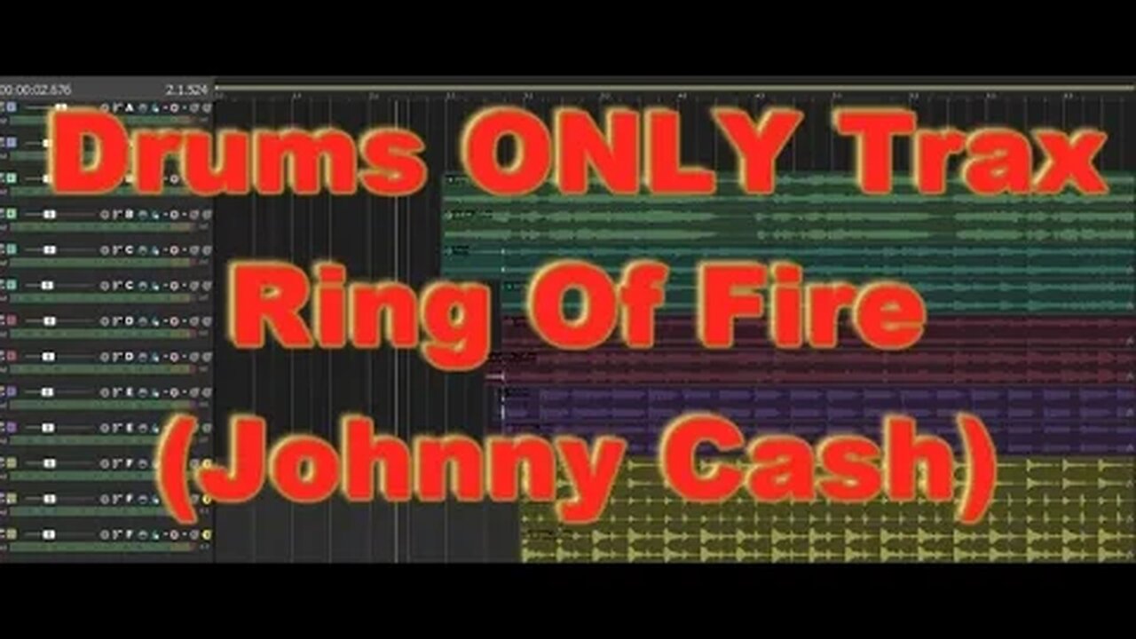 Drums ONLY Trax - Ring Of Fire (Johnny Cash)