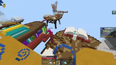 Minecraft Noob folded and gave up in Cubecraft Eggwars