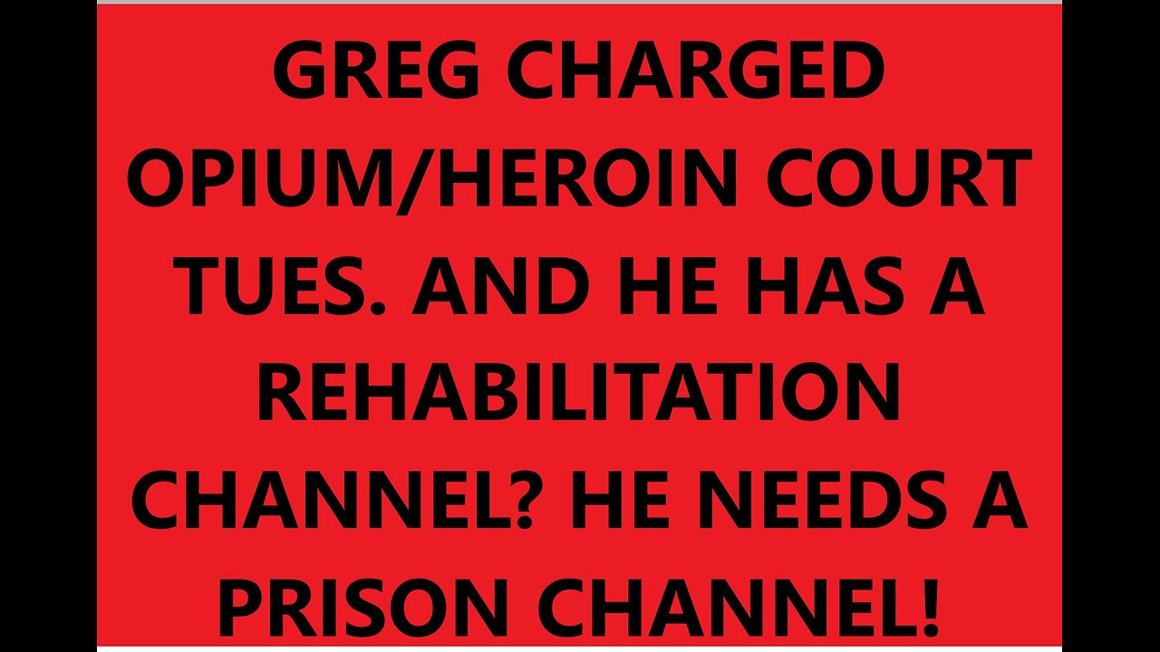 TAKING YOUR CALLS | GREG COURT TUES FENTYNAL/OPIUM/CRACK | FENTANYL KILLS 200 PEOPLE DAILY