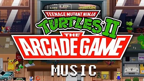 Teenage Mutant Ninja Turtles II: The Arcade Game (NES) Scene 4-1 - Madison Square Avenue