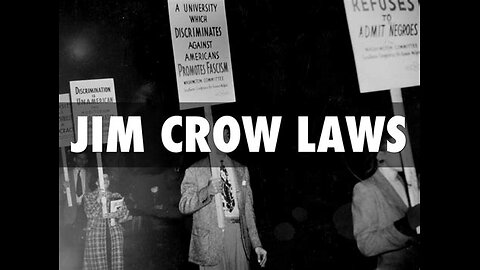 A definition of "JIM CROW LAWS"