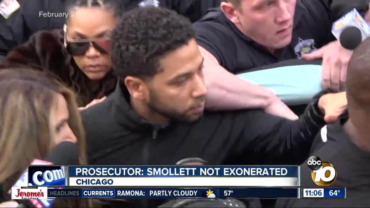 Prosecutor: Smollett not exonerated