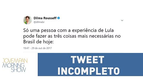 Tweet "incompleto" de Dilma dá o que falar na rede social