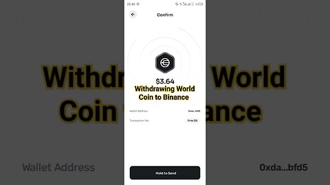 withdrawing WorldCoin to Binance #binance #cryptocurrencyexchange #crypto