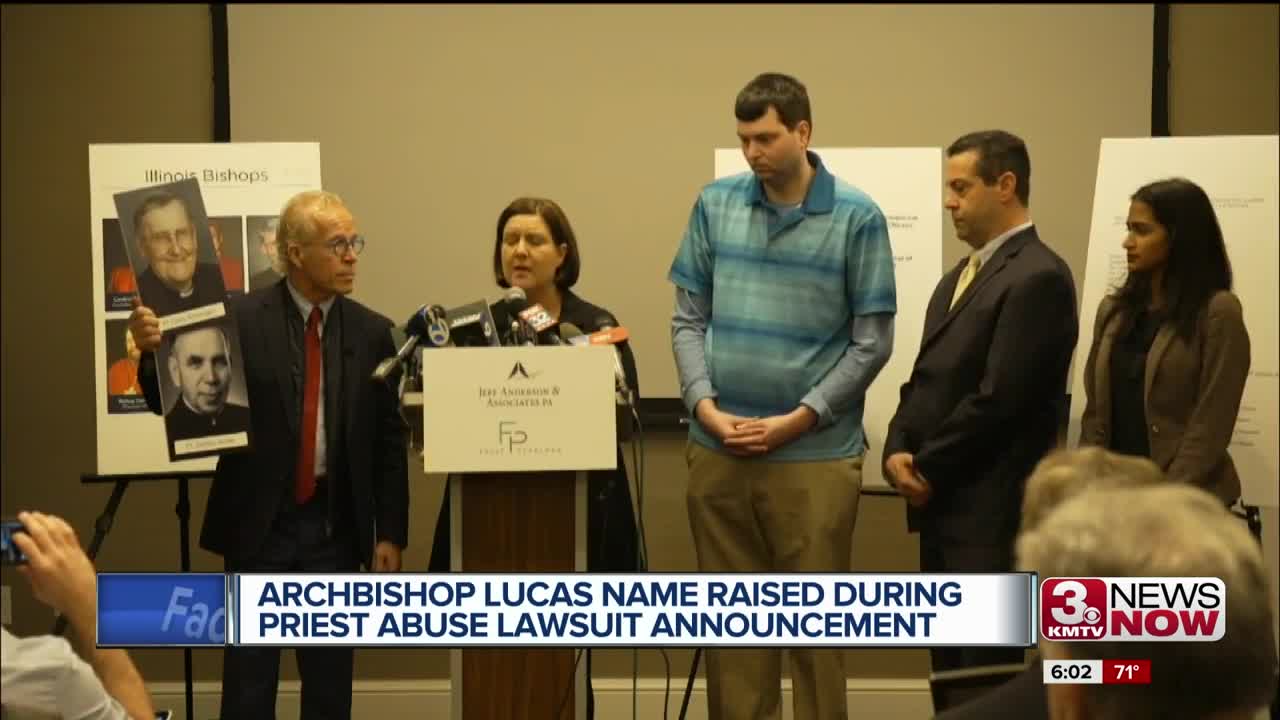 Archbishop Lucas named at announcement of priest abuse lawsuit