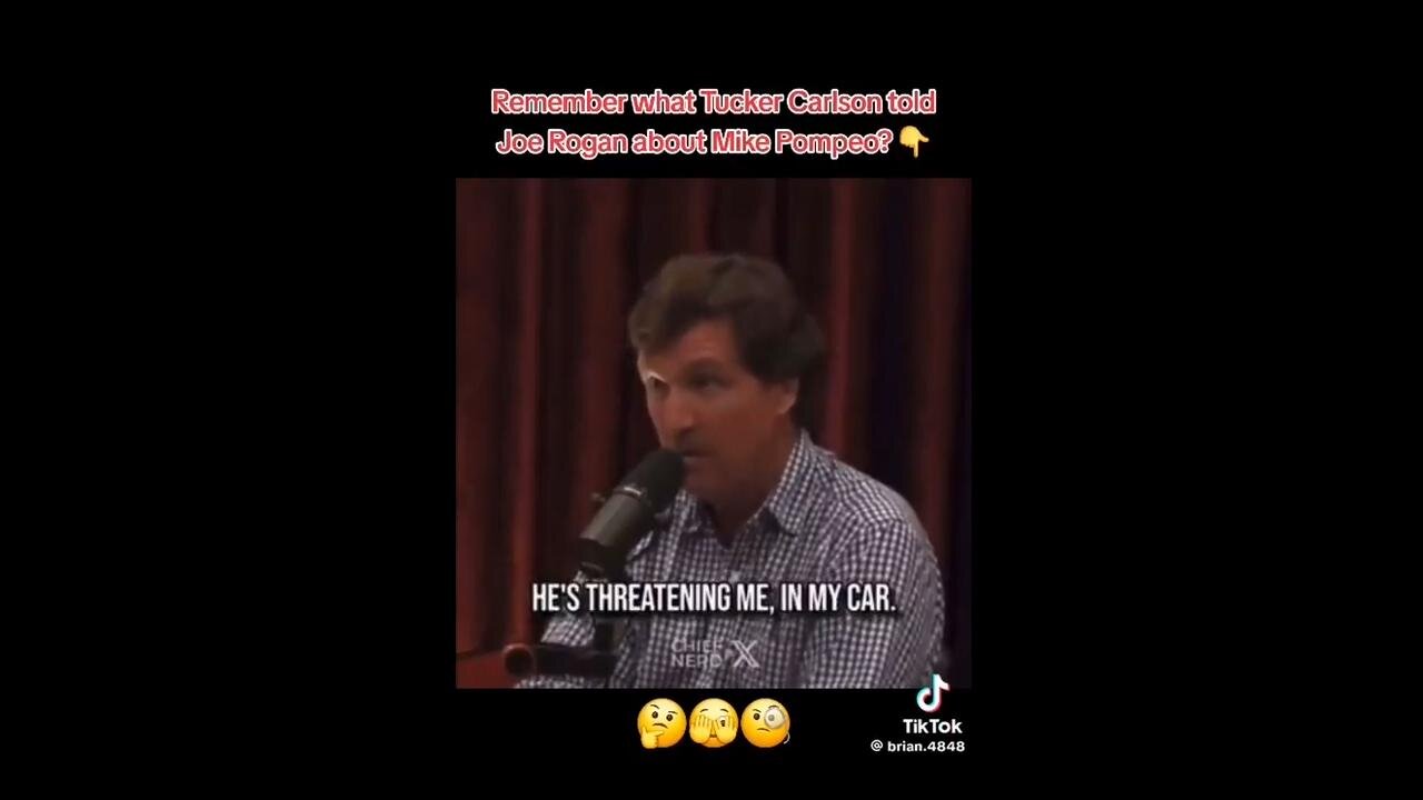 🧐Remember what Tucker Carlson told Joe Rogan about Mike Pompeo?