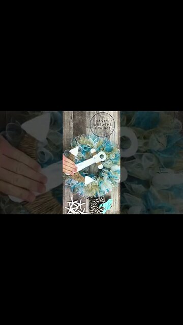 Dollar Tree Shore Living Wreath - Shorts - Wreath DIY