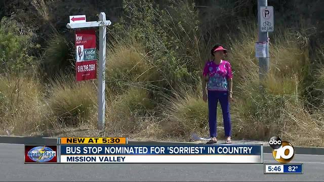 Mission Valley bus stop makes list of nation's worst