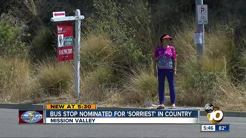 Mission Valley bus stop makes list of nation's worst