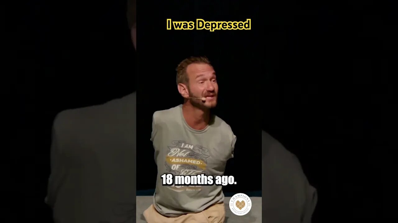 I was Depressed 😰😩| Life Without Limbs: Nick Vujicic Ministries #trending #nickvujicic #shorts