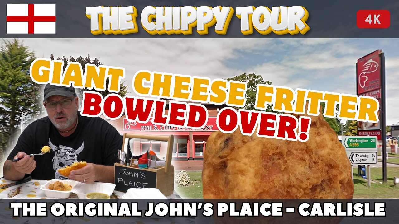 Chippy Review 68: The Original John's Plaice, Carlisle. Giant Cheese Fritter, Great Fish and Chips