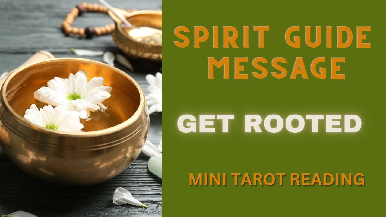 SPIRIT GUIDE MESSAGE ~ GET ROOTED ~ #MINI #TAROT #READING