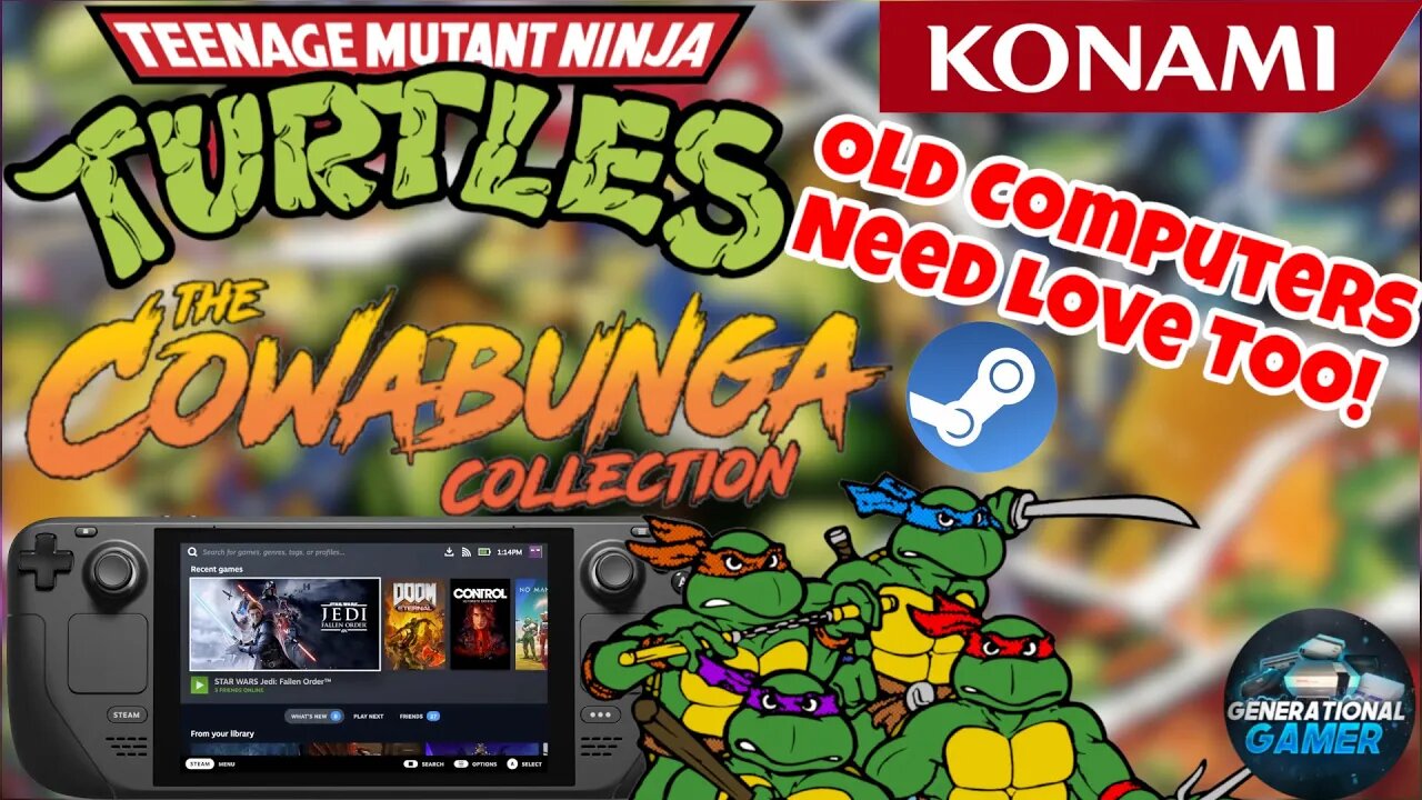 An Old Computer & TMNT Cowabunga Collection via Steam