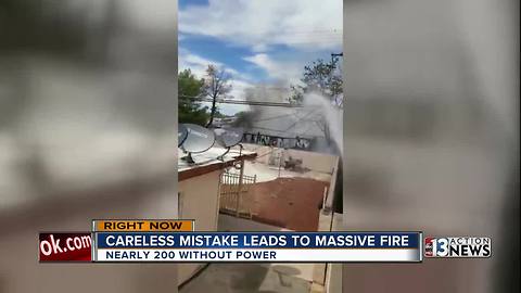 Careless mistakes leads to massive fire