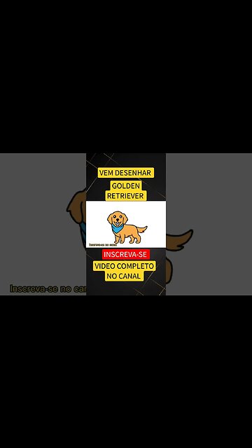 COMO DESENHAR GOLDEN RETRIEVER KAWAII FÁCIL #desenho #shorts #desenhofacil #desenholivre