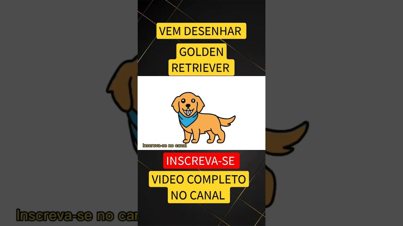 COMO DESENHAR GOLDEN RETRIEVER KAWAII FÁCIL #desenho #shorts #desenhofacil #desenholivre