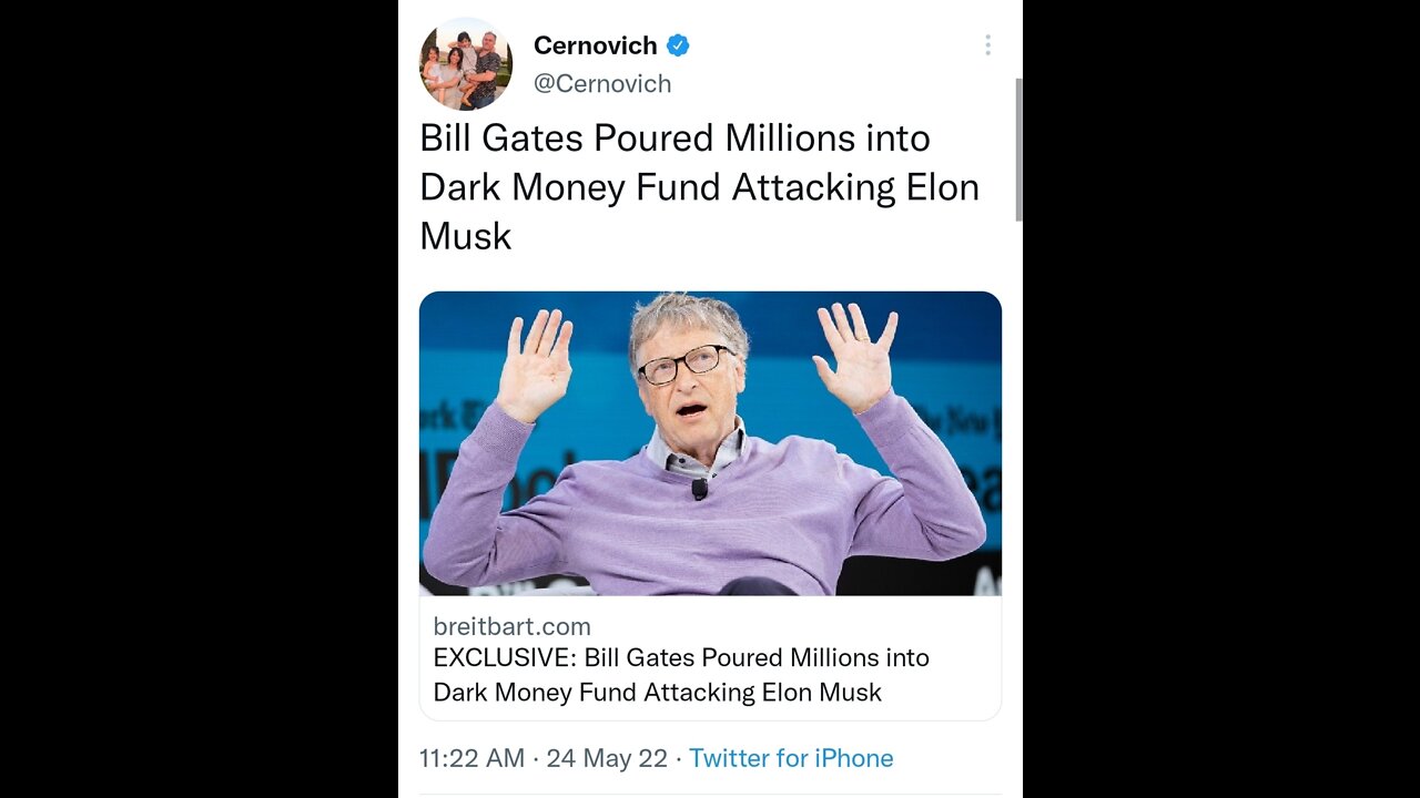 Bill Gates paid millions to hurt Elon Musk 🤔 Sounds like what I have been saying for yrs is proven