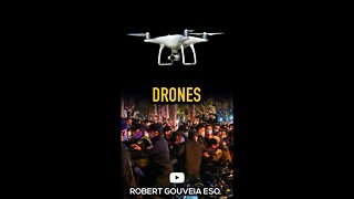 Chinese Drones Warn Protestors #shorts