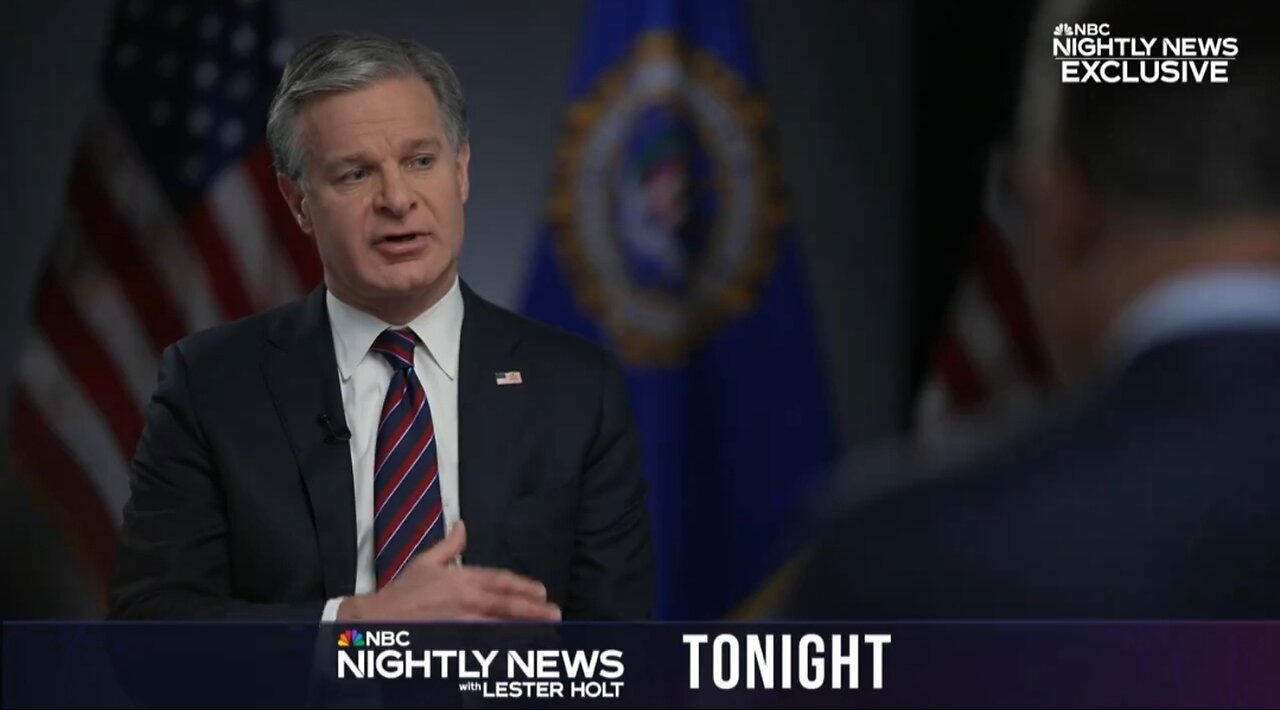 Wow. FBI Director Says We're Not Concerned About Pro Hamas Protests